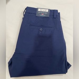 Brand New with tag Vineyard Vines On The Go blue performance pants Mens 32x32